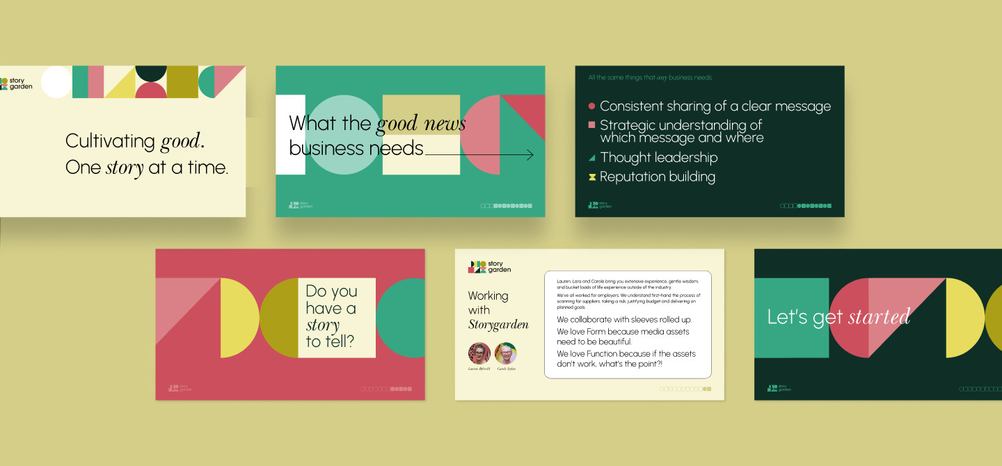 Story Garden Portfolio feature centre