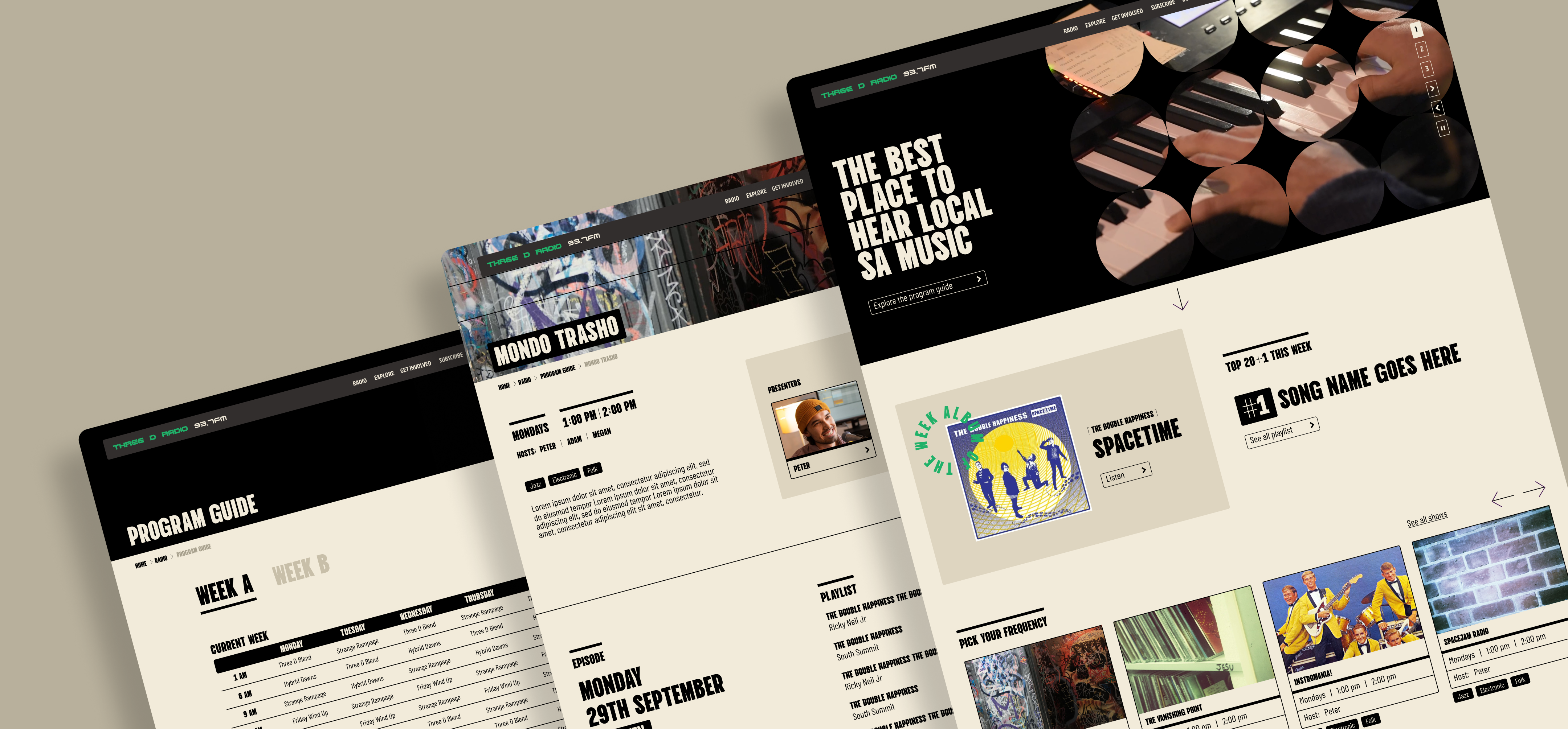 Three D full desktop